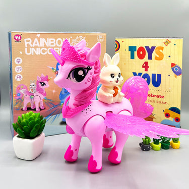 RAINBOW UNICORN WITH LIGHTS & MUSIC